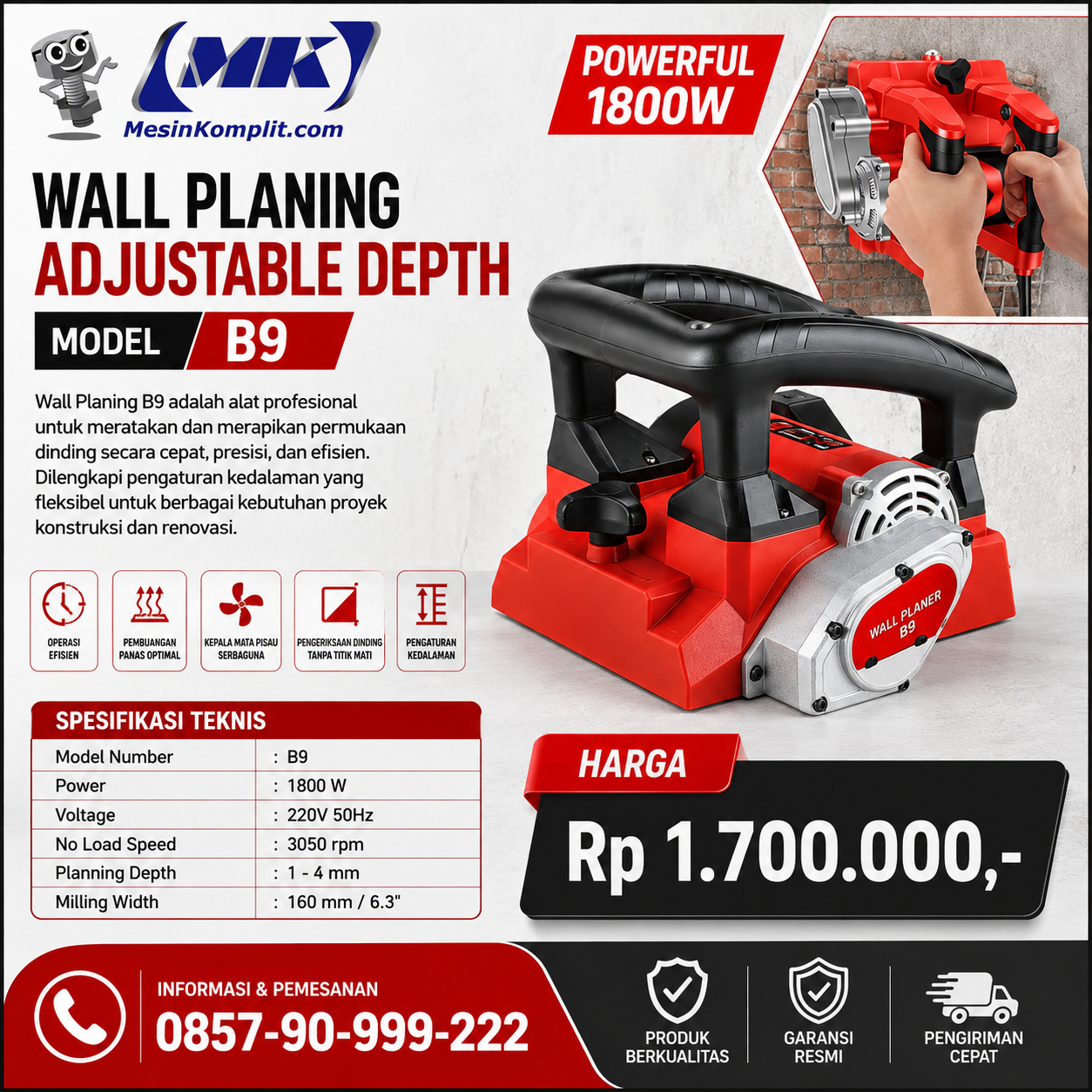 Wall Planer Pengupas...
